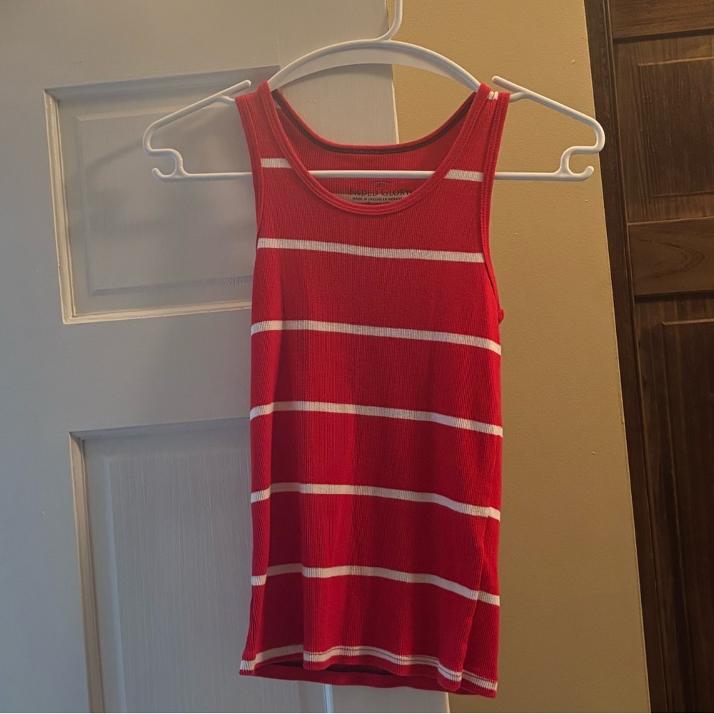 Children’s Faded Glory Red and White Tank Top